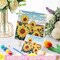 12 Sets Pre Drawn Canvas Kit with Design Easel and Brushes (Flower)